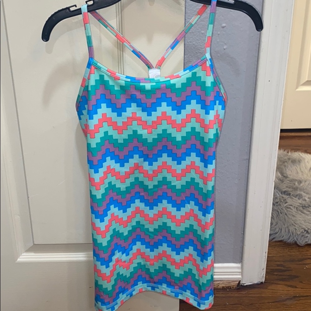 lululemon ivivva tank top with built in bra